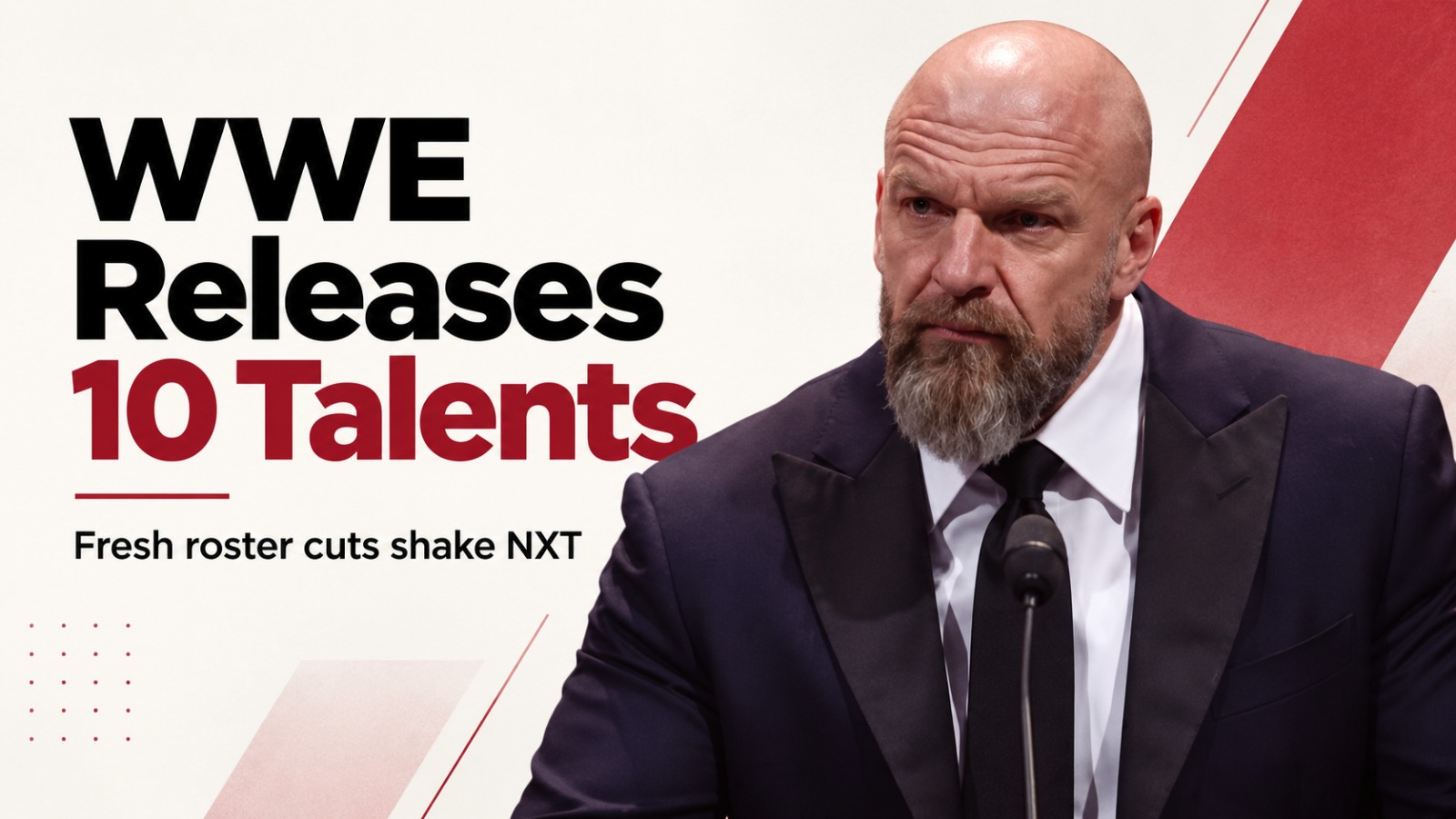 WWE, WWE Releases, WWE Roster Cuts, WWE Releases 2026, Jasper Troy, Wendy Choo, Adriana Rizzo, WWE NXT, WWE Evolve, WWE LFG, WWE Speed, WWE Performance Center, Wrestling News, WWE News, WWE Superstars