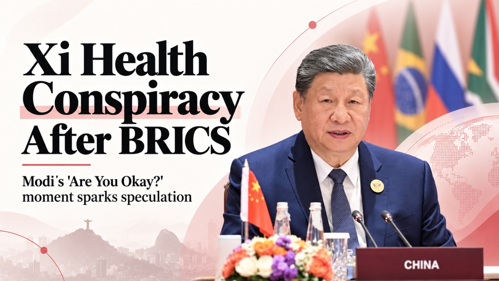 Xi Jinping, Xi Jinping health, Xi Jinping conspiracy theories, Xi Jinping health conspiracy, Narendra Modi, BRICS Summit 2026, BRICS India, Xi Jinping India visit, Modi Xi Jinping, Are You Okay Xi Jinping, China news, India China relations, BRICS New Delhi, Xi Jinping rumours, Wang Yi, China politics, BRICS summit news