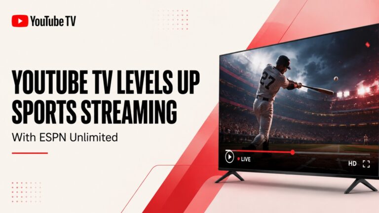 YouTube TV, ESPN Unlimited, ESPN, Live Sports, Sports Streaming, YouTube, NCAA College Football, NHL, PGA Tour, WWE, LALIGA
