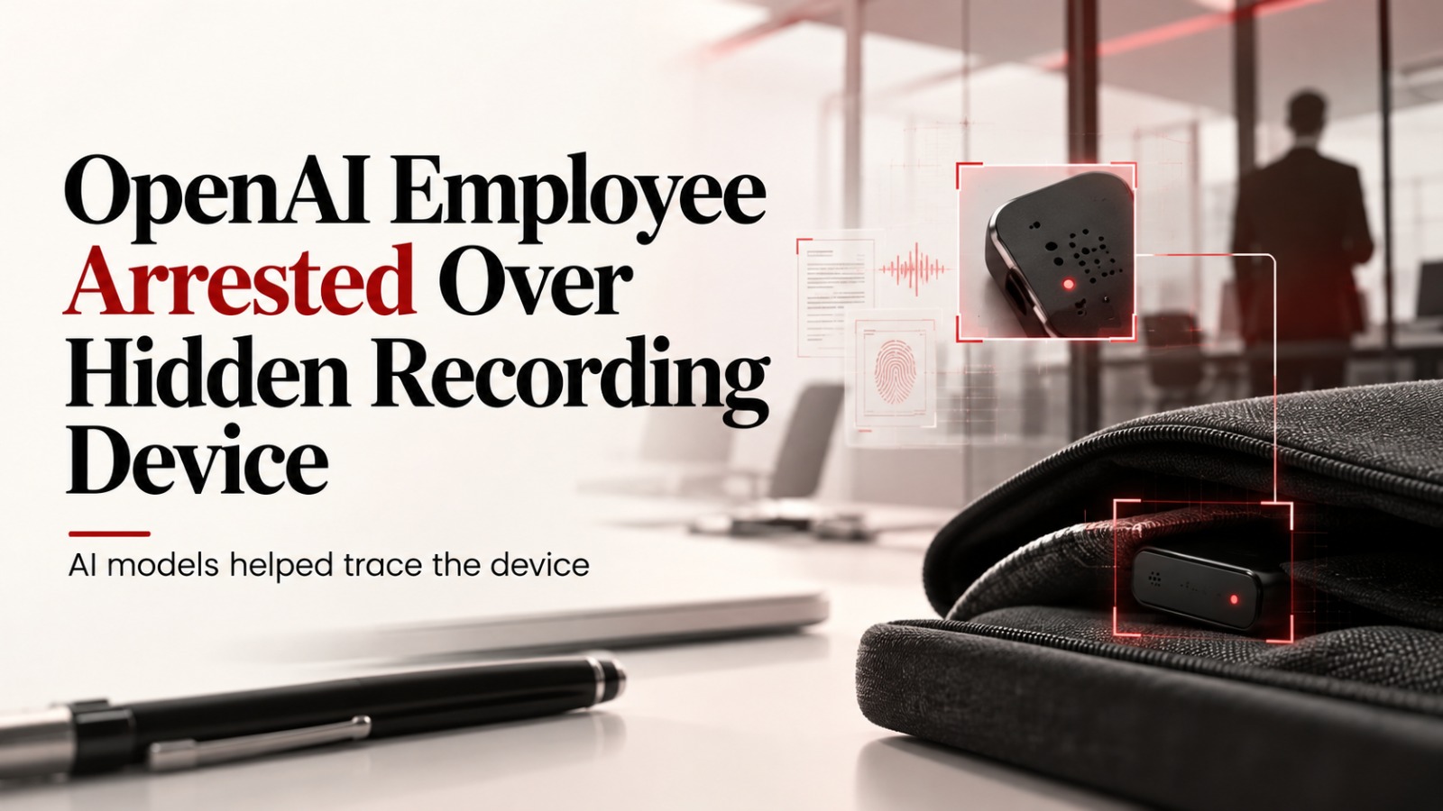 OpenAI, OpenAI News, OpenAI FBI Arrest, OpenAI Recording Device, OpenAI Employee Arrest, OpenAI Insider Threat, OpenAI Security Breach, Hidden Recording Device, OpenAI AI Models, FBI Investigation, OpenAI Employee Terminated, AI Security, Artificial Intelligence News, OpenAI Office Surveillance, AI Cybersecurity, Insider Security Threat, OpenAI Latest News, Tech News