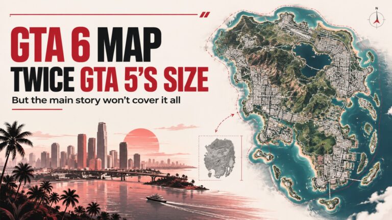 GTA 6, Grand Theft Auto 6, GTA 6 map size, GTA 5 vs GTA 6, Rockstar Games, GTA 6 open world, Leonida map, Vice City, GTA 6 gameplay, GTA 6 weather system, GTA 6 wildlife, Aaron Garbut, Rupert Humphries