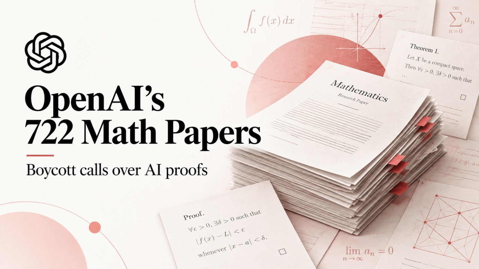 OpenAI, OpenAI AI Math Papers, AI Generated Mathematical Proofs, Association for Human Mathematics, OpenAI Boycott, Navier Stokes Problem, Lean Formal Verification, Artificial Intelligence Research, AI Research Controversy, Tristan Buckmaster, Melanie Wood, Mathematics Research, AI Ethics, OpenAI News