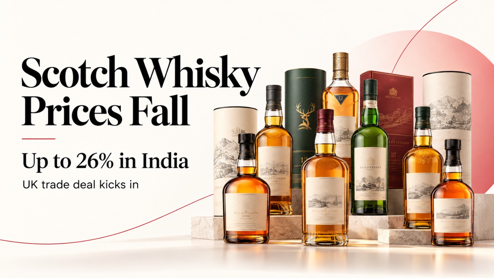 Scotch Whisky Prices in India, India UK Free Trade Agreement, Johnnie Walker Black Label Price, J&B Whisky Price, Diageo, Pernod Ricard, Imported Whisky, Scotch Import Duty, Indian Single Malt Whisky, Chivas, Ballantine's, The Glenlivet