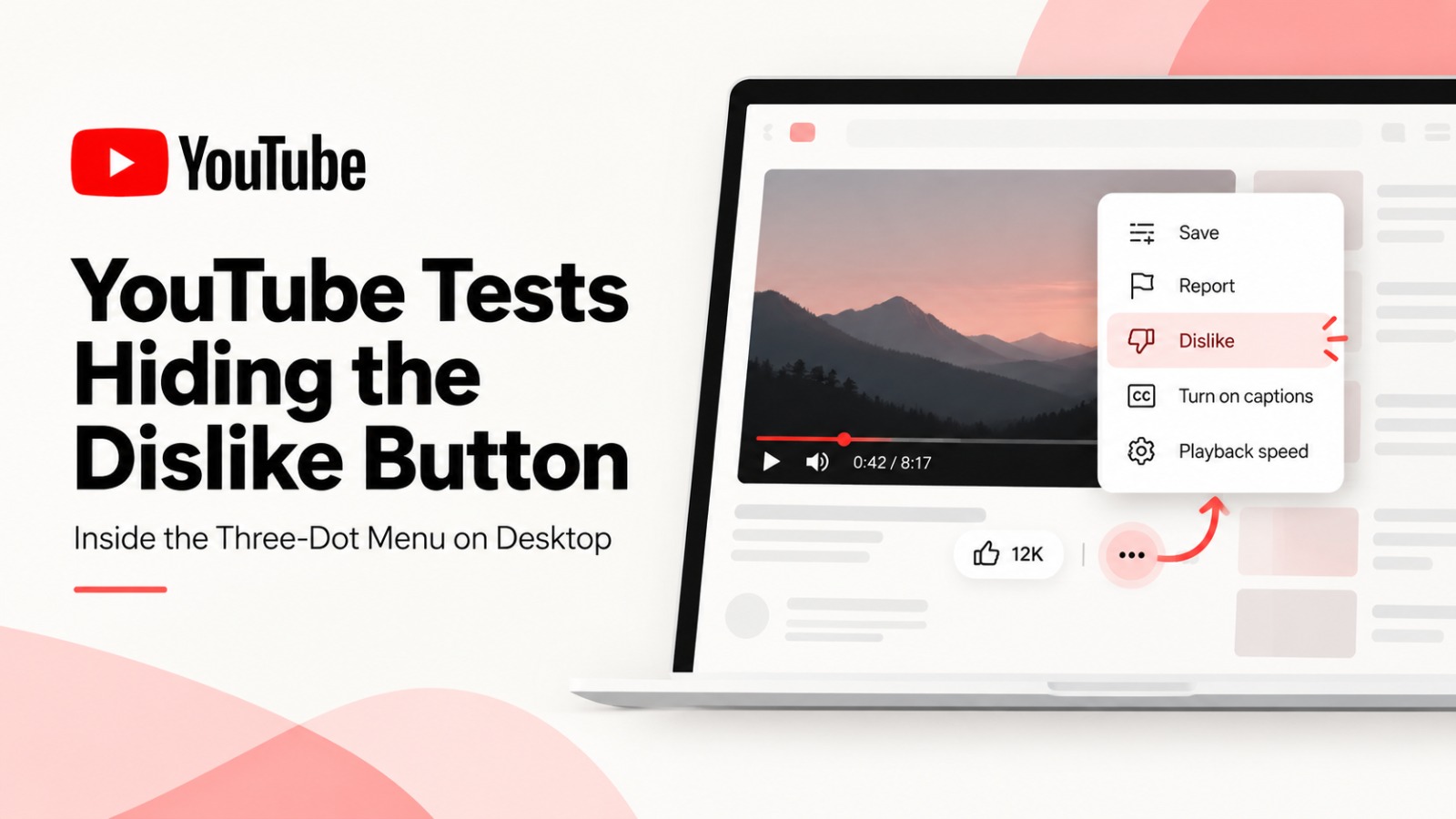 YouTube, YouTube dislike button, YouTube dislike button change, YouTube new update, YouTube desktop update, YouTube long-form videos, YouTube interface test, YouTube Shorts, YouTube dislike count, Google, YouTube features, social media news, technology news
